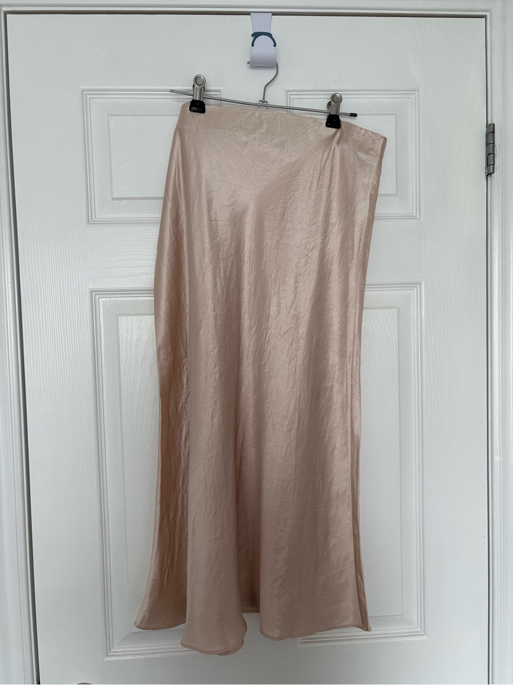 Slip Satin Maxi Skirt – Blush - Picture 2 of 4